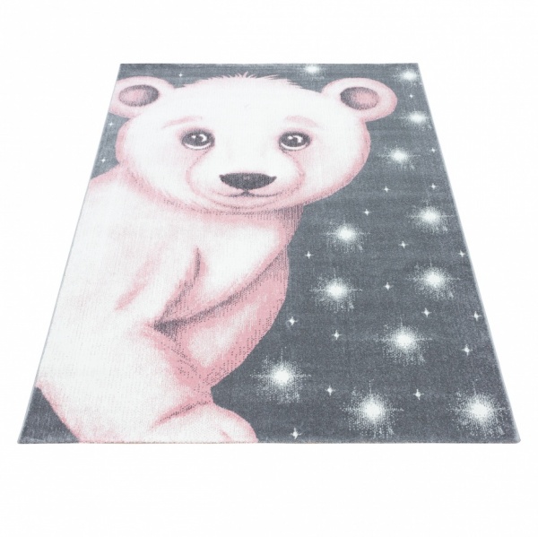 Bamby Kids Pink Bear Rug